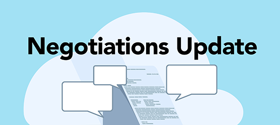Negotiations Update.