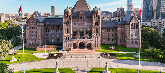 The Ontario Legislative Building.